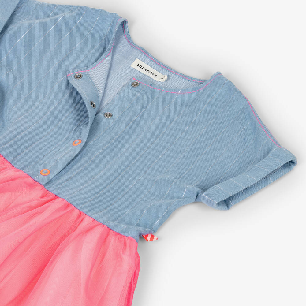 Billieblush-Blue & Pink Tulle Dress | Childrensalon Outlet