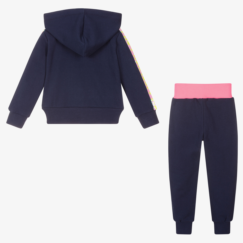 Billieblush-Blue Sequin Logo Tracksuit | Childrensalon Outlet