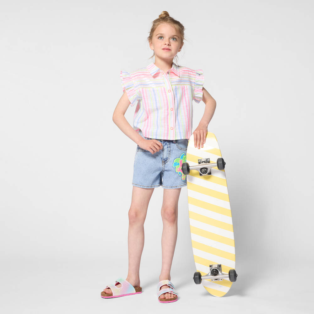 Billieblush-Синие шорты с пайетками Love для девочек | Childrensalon Outlet