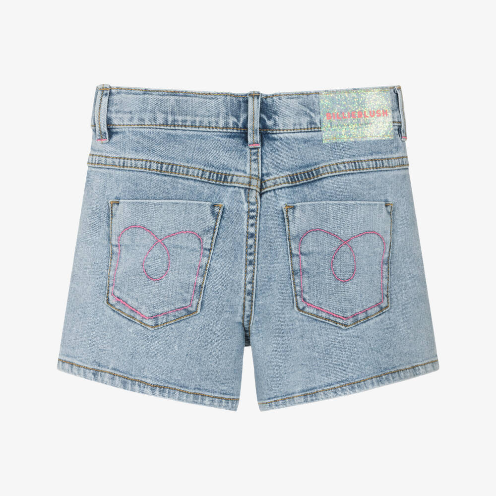 Billieblush-Синие шорты с пайетками Love для девочек | Childrensalon Outlet