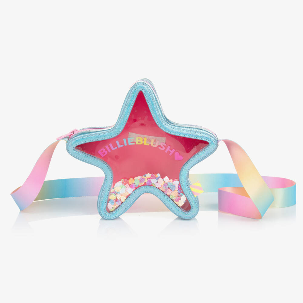 Billieblush-Blue Sparkle Starfish Shoulder Satchel | Childrensalon Outlet
