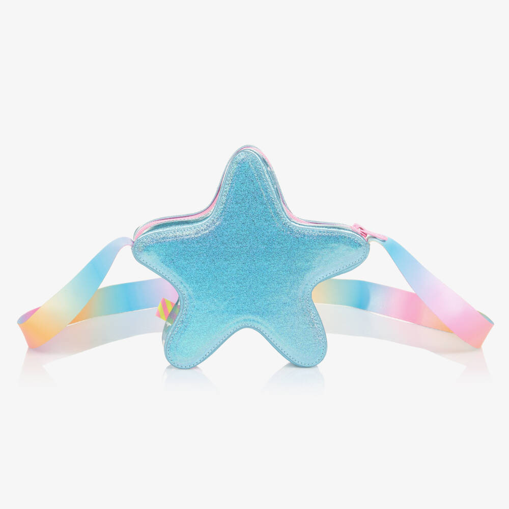 Billieblush-Blue Sparkle Starfish Shoulder Satchel | Childrensalon Outlet