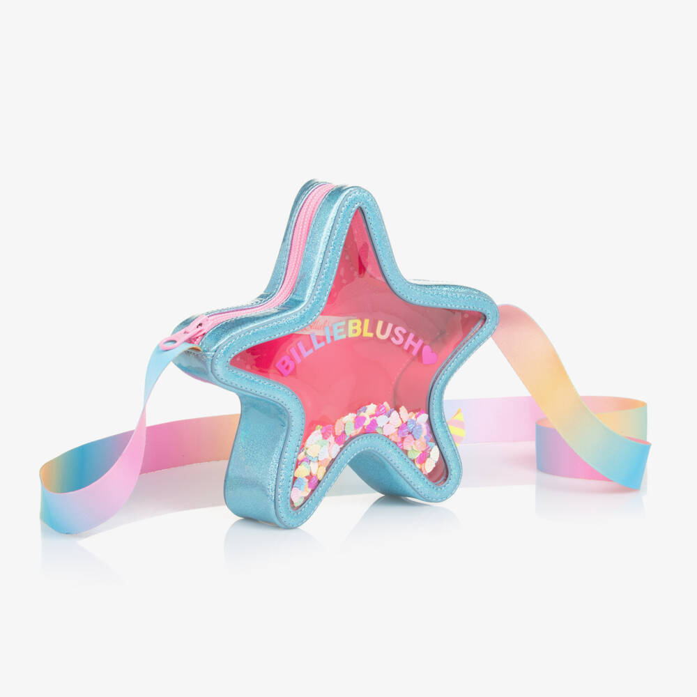 Billieblush-Blue Sparkle Starfish Shoulder Satchel | Childrensalon Outlet