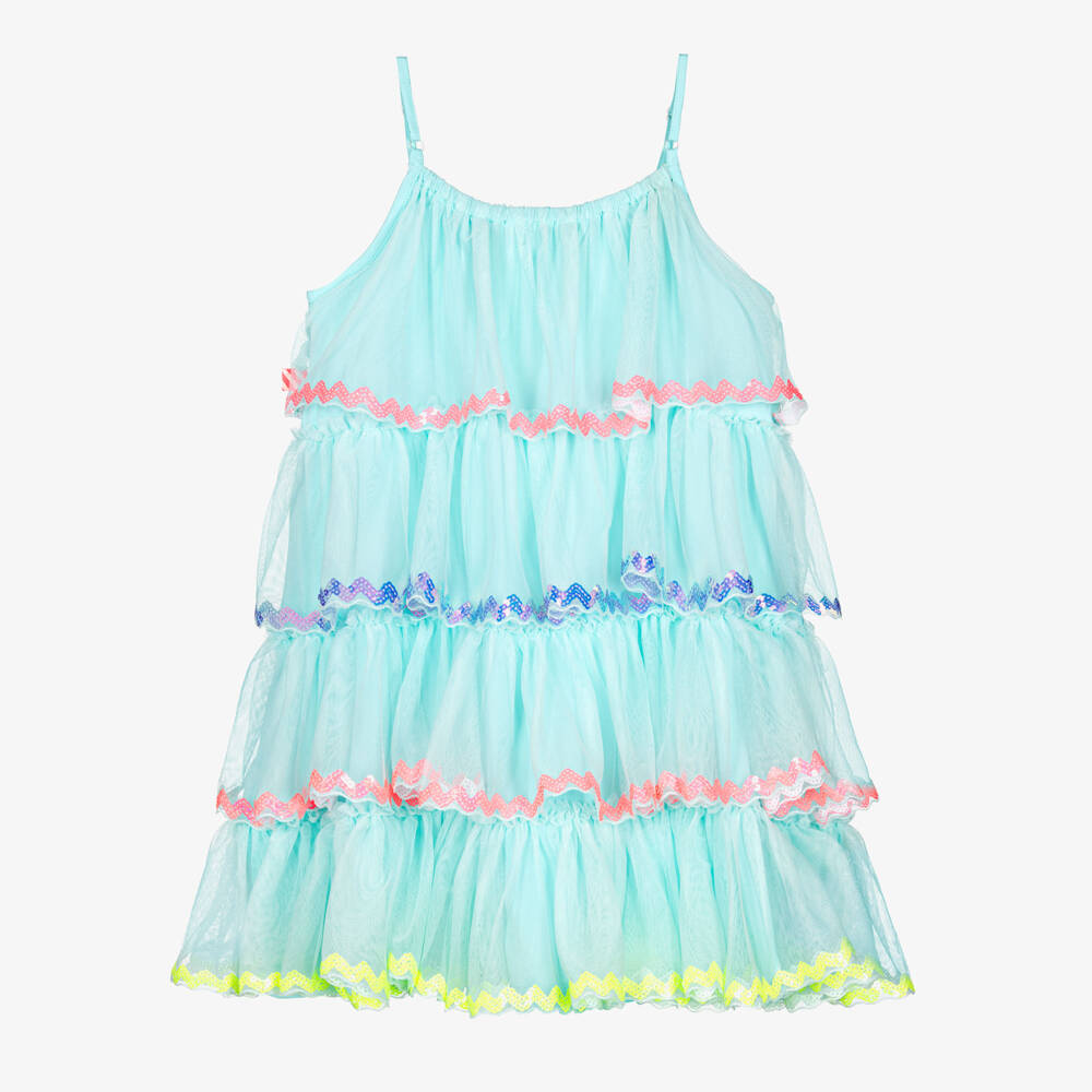 Billieblush-Blue Tulle & Sequin Dress | Childrensalon Outlet