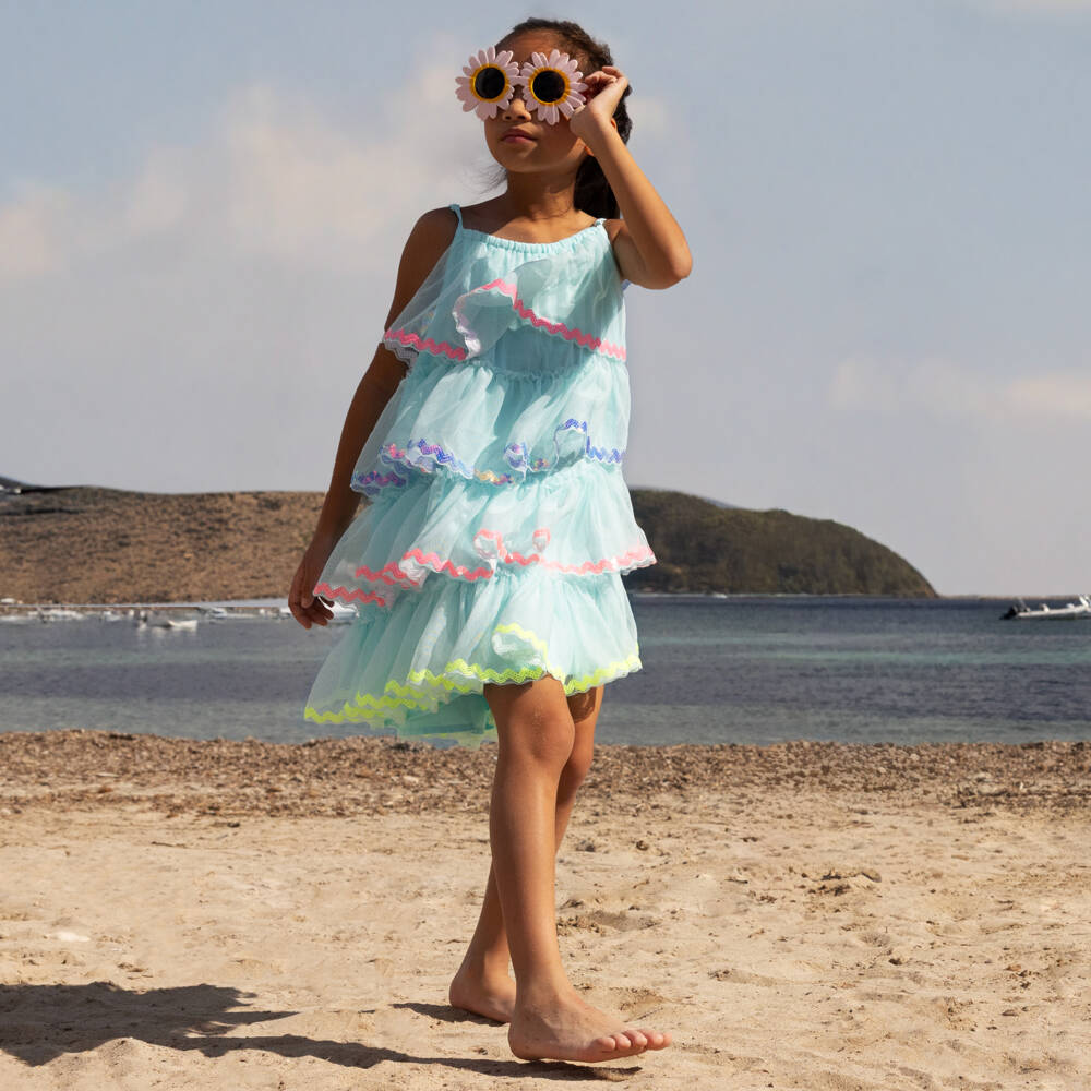 Billieblush-Blue Tulle & Sequin Dress | Childrensalon Outlet