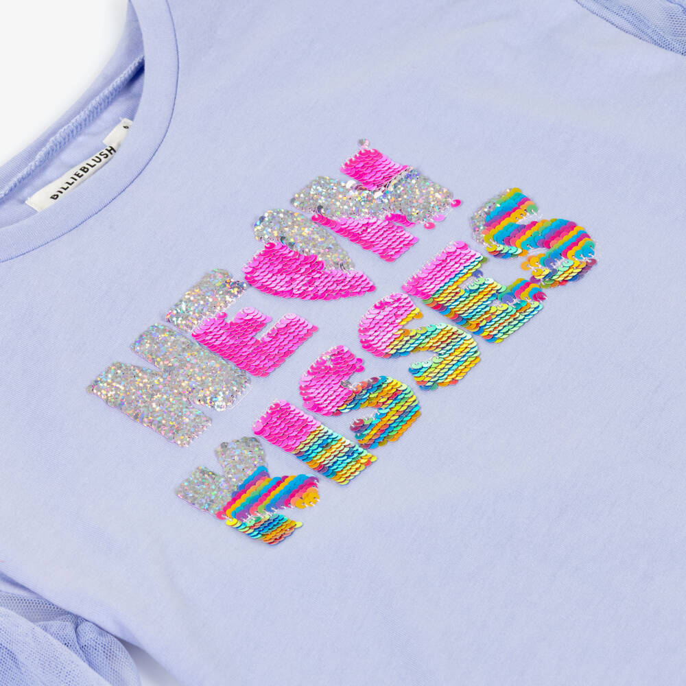 Billieblush-Синий с тюлевыми рукавами | Childrensalon Outlet