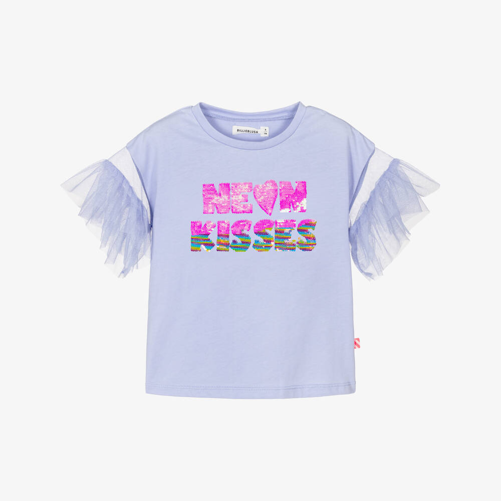 Billieblush-Синий с тюлевыми рукавами | Childrensalon Outlet