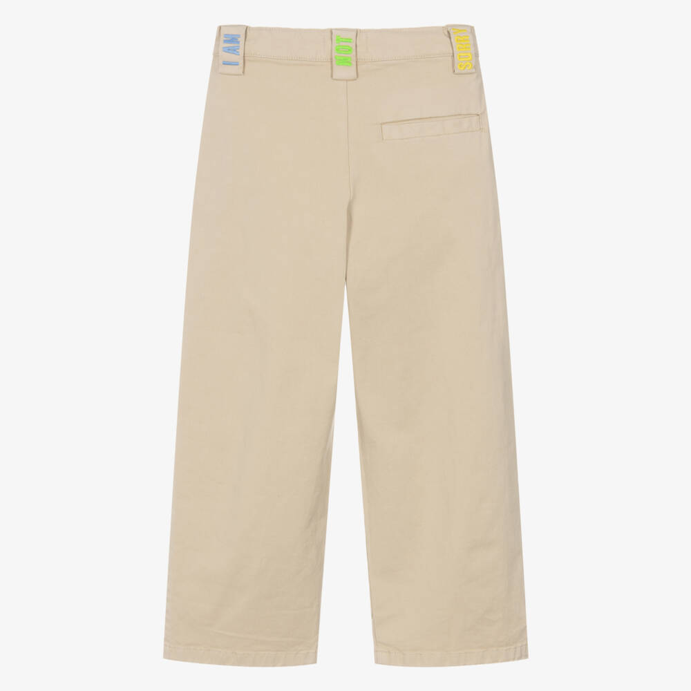 Billieblush-Мягкие бежевые брюки из твила для мальчиков | Childrensalon Outlet