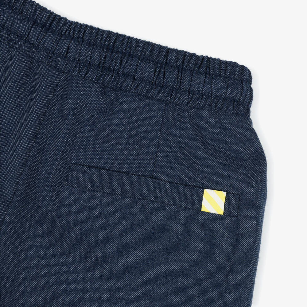 Billieblush-Boys Blue Regular Fit Drawstring Trousers | Childrensalon Outlet