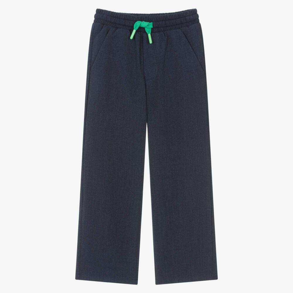 Billieblush-Boys Blue Regular Fit Drawstring Trousers | Childrensalon Outlet