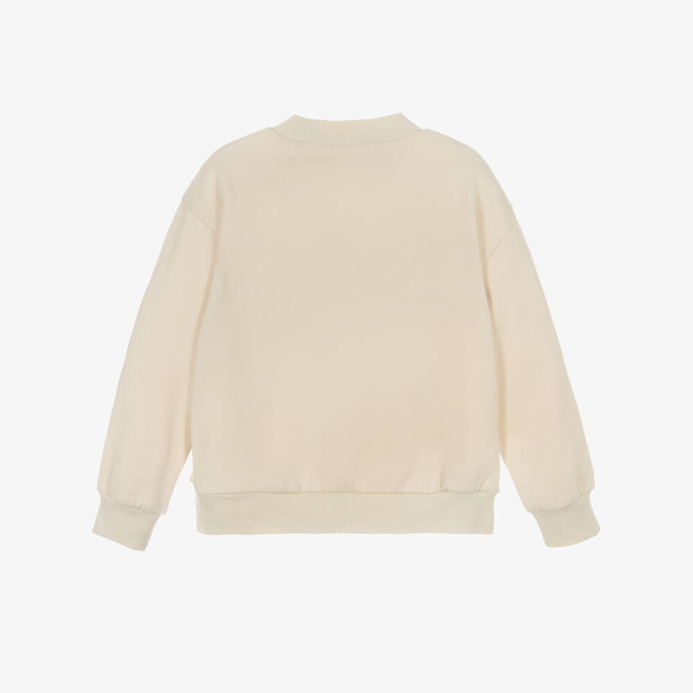 Billieblush-Уютный бежевый свитшот с мотивом для мальчиков | Childrensalon Outlet
