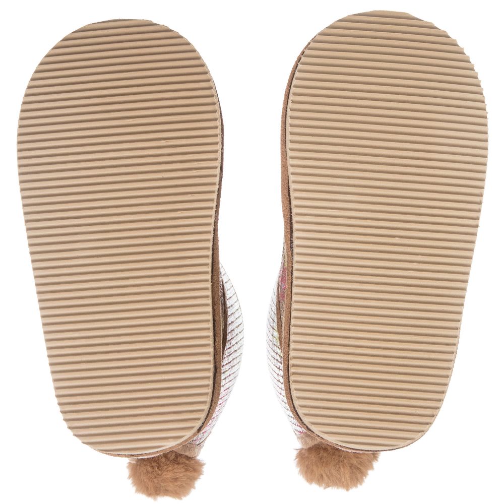 Billieblush-Brown Fur Lined Sequin Boots | Childrensalon Outlet