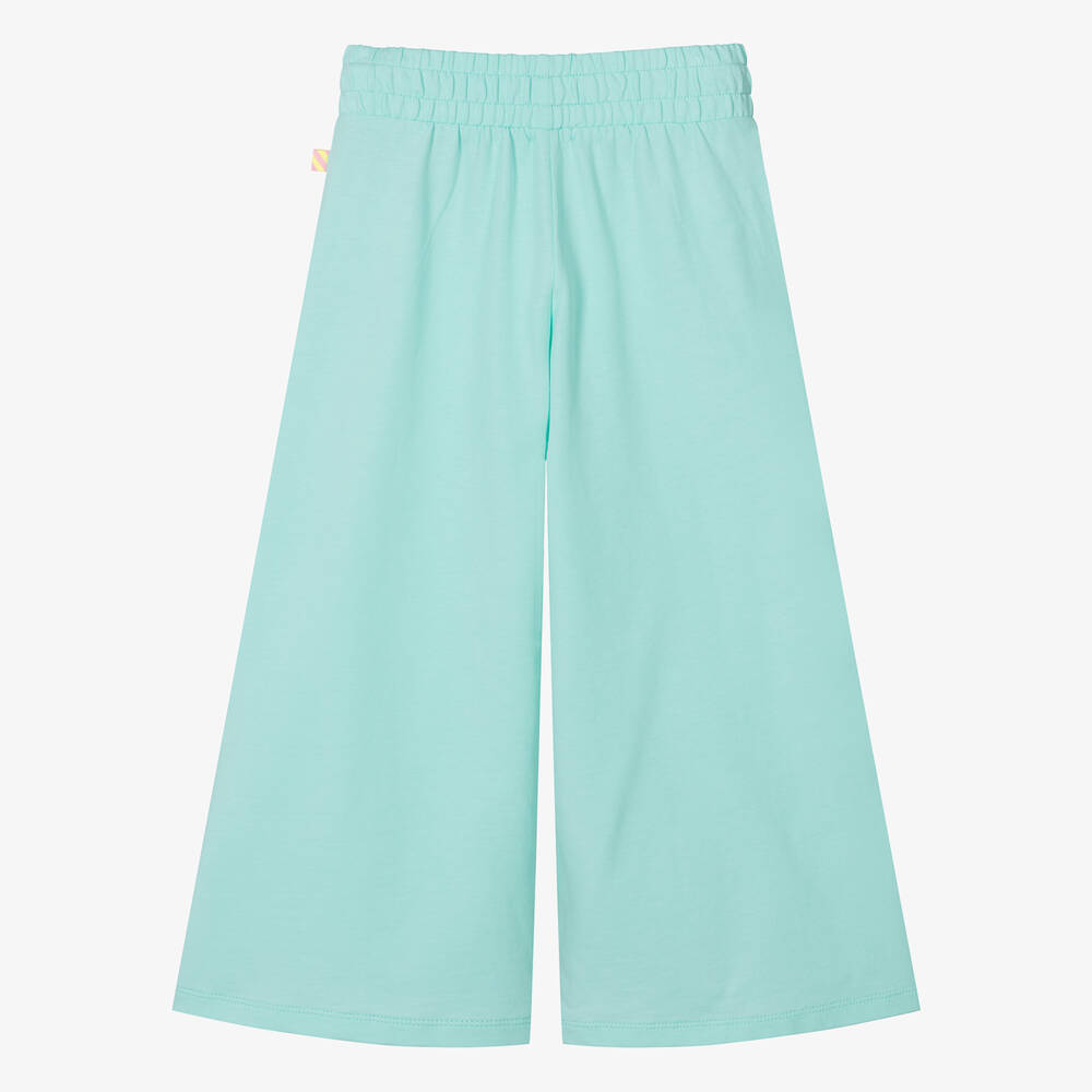 Billieblush-Girls Aqua Blue Cotton Trousers | Childrensalon Outlet