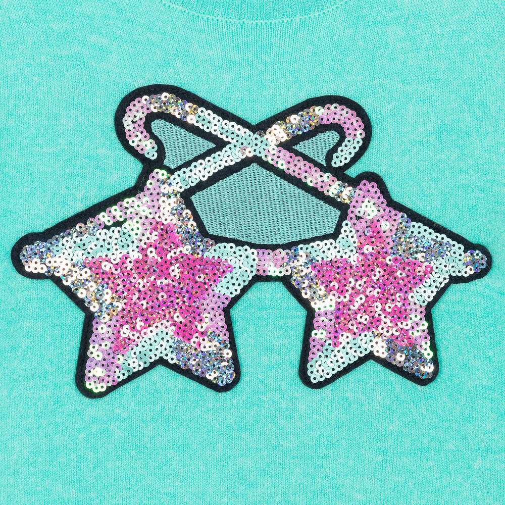 Billieblush-Girls Aqua Green Knitted Dress | Childrensalon Outlet