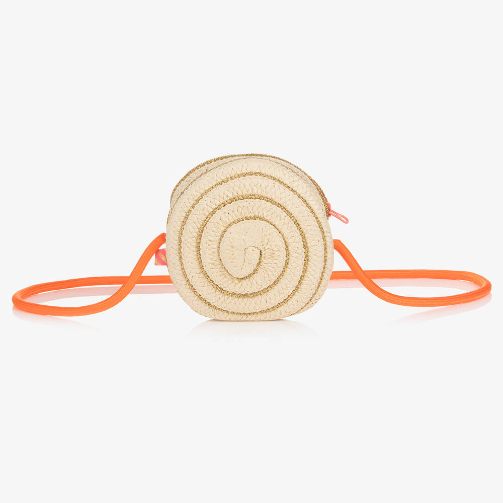 Billieblush-Girls Beige Palm Tree Shoulder Bag (15cm) | Childrensalon Outlet