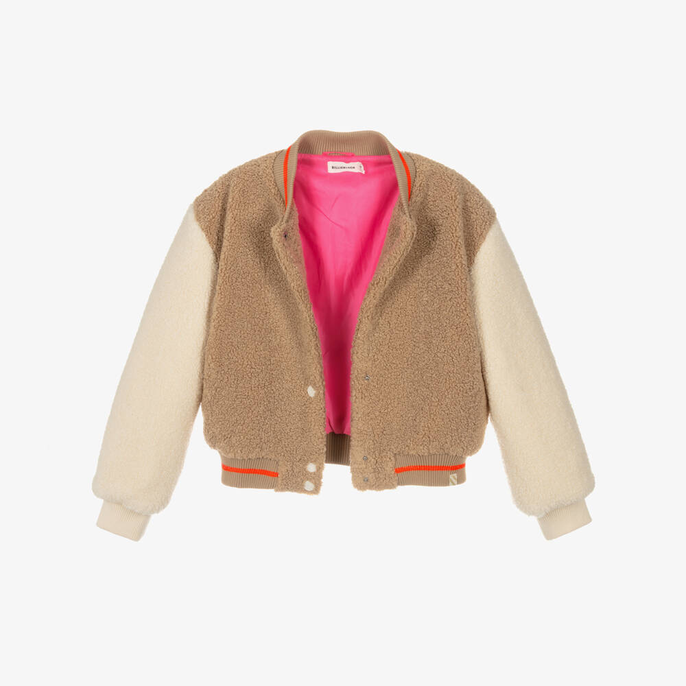 Billieblush-Бежевая флисовая куртка для девочек | Childrensalon Outlet