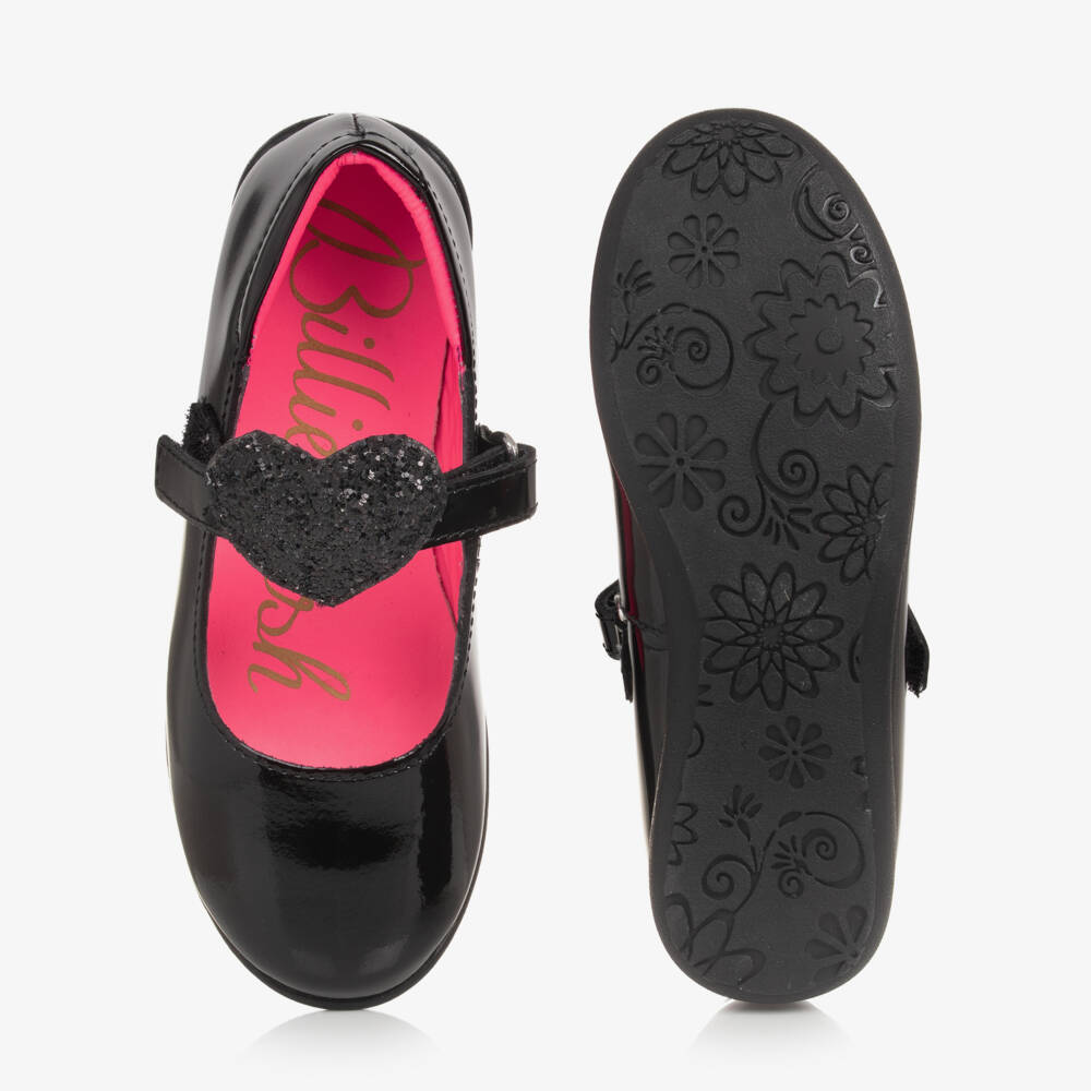 Billieblush-Girls Black Patent Bar Shoes | Childrensalon Outlet