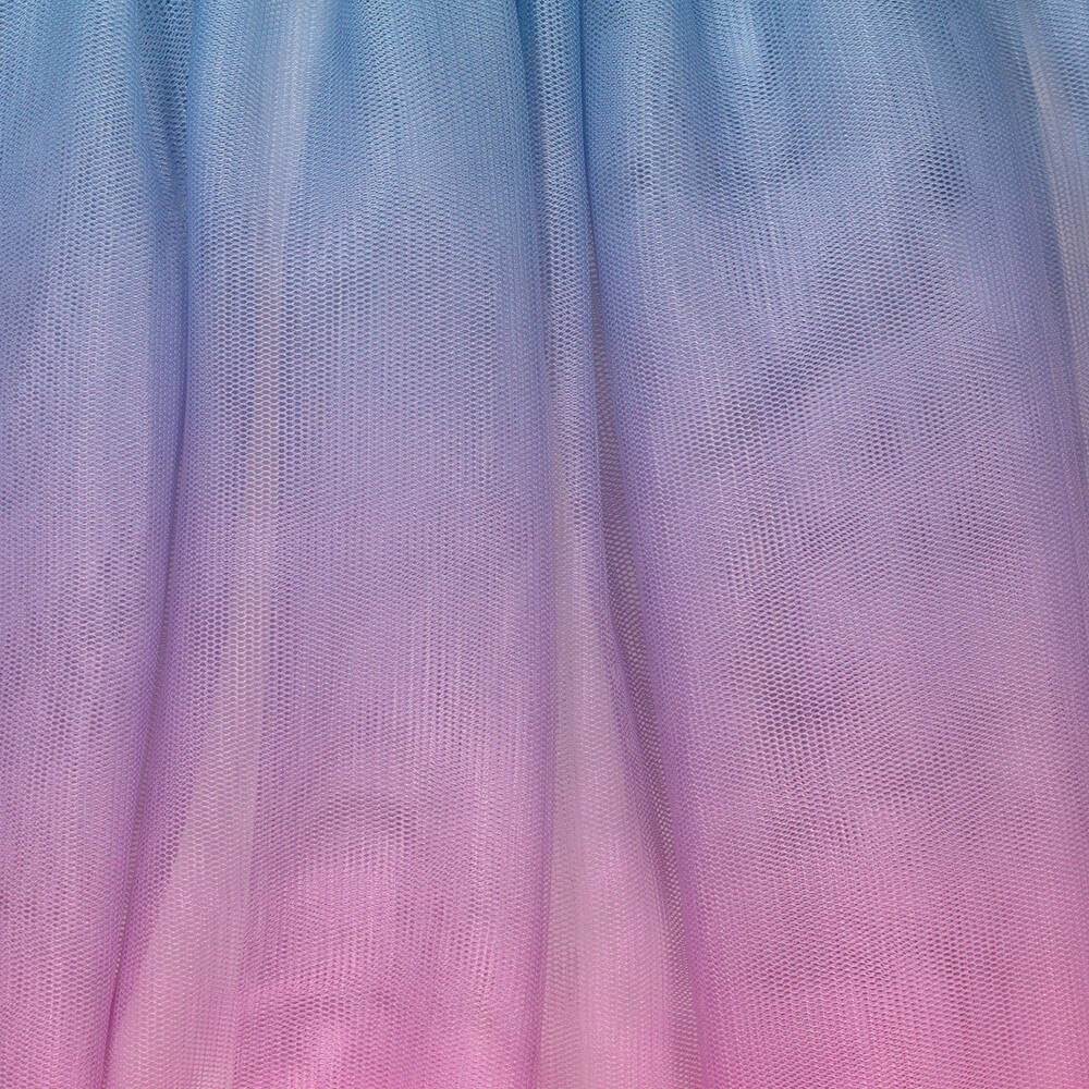 Billieblush-Girls Blue Chambray & Tulle Dress | Childrensalon Outlet