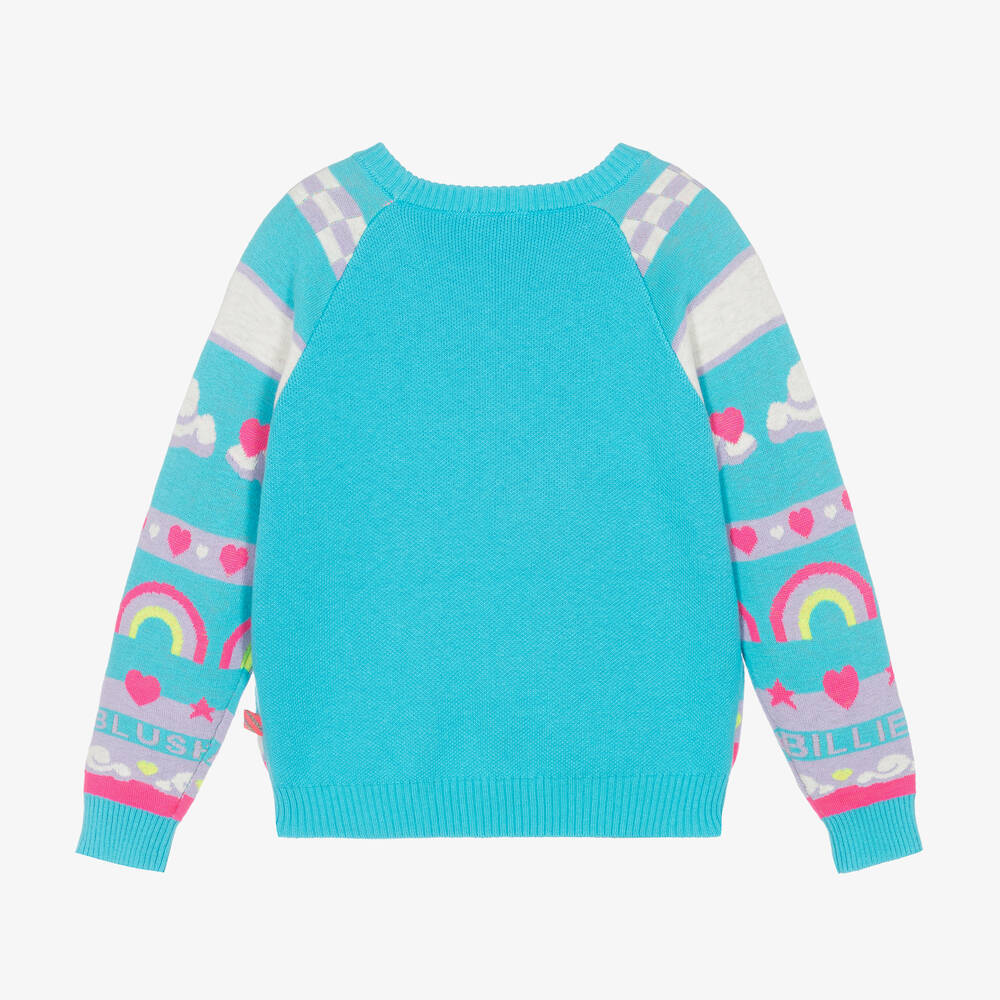 Billieblush-Голубой свитер из хлопка для девочек | Childrensalon Outlet