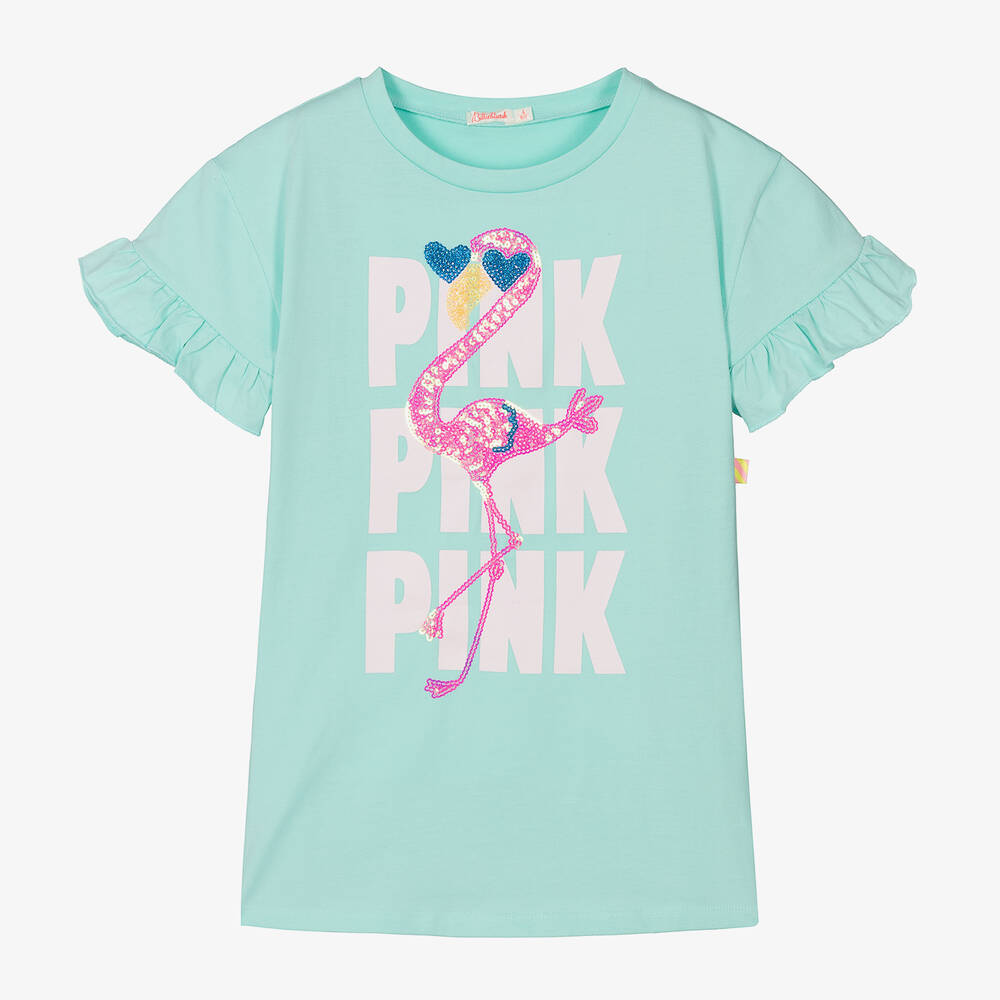 Billieblush-Girls Blue Cotton T-Shirt Dress | Childrensalon Outlet