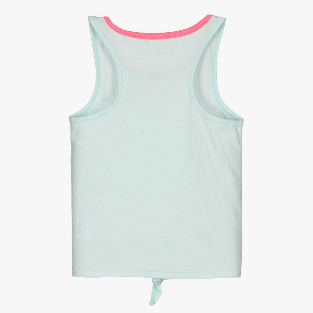 Billieblush-Girls Blue Cotton Vest Top | Childrensalon Outlet