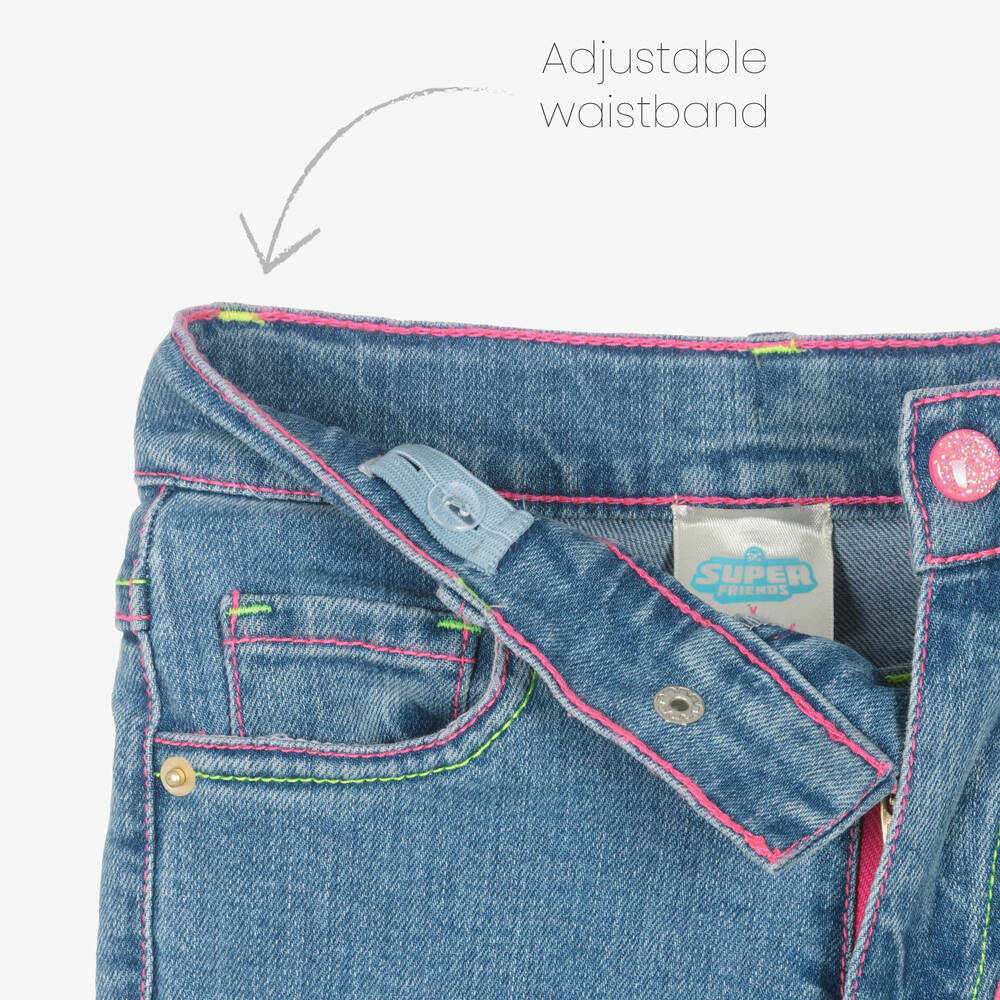 Billieblush-Girls Blue Denim DC Jeans | Childrensalon Outlet