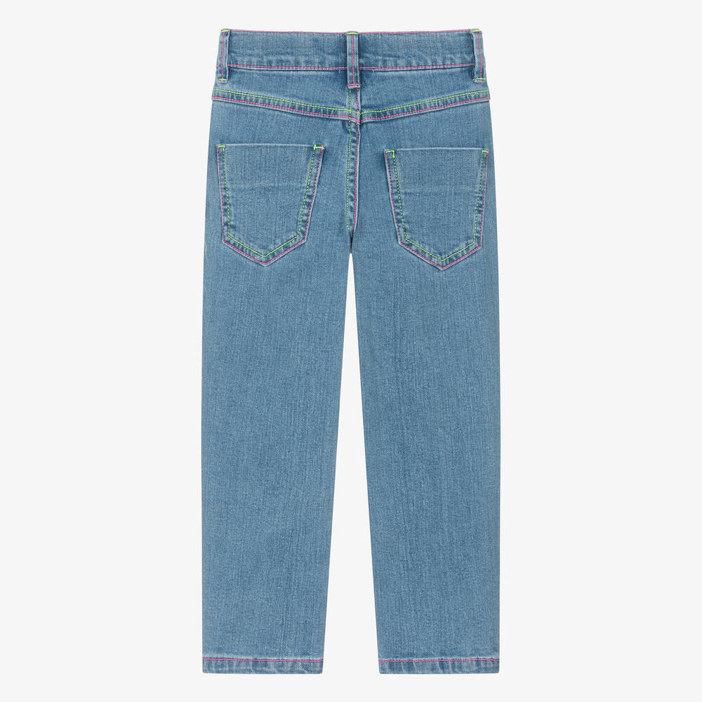 Billieblush-Girls Blue Denim DC Jeans | Childrensalon Outlet