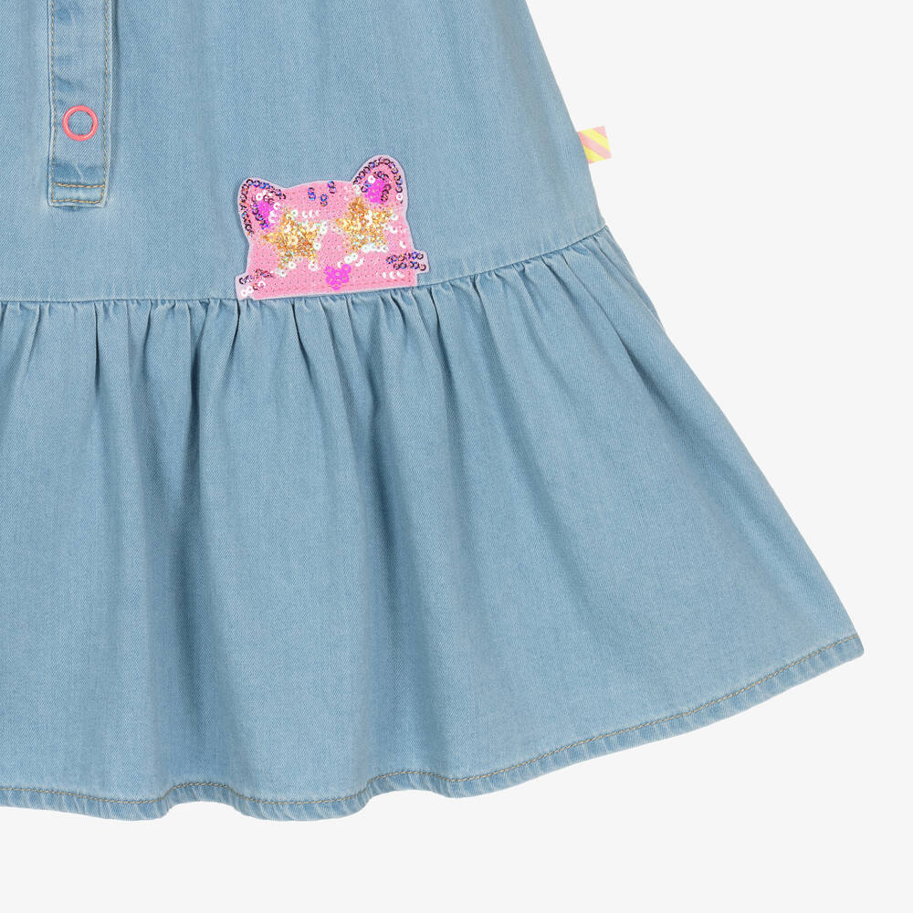 Billieblush-Girls Blue Denim Dress | Childrensalon Outlet
