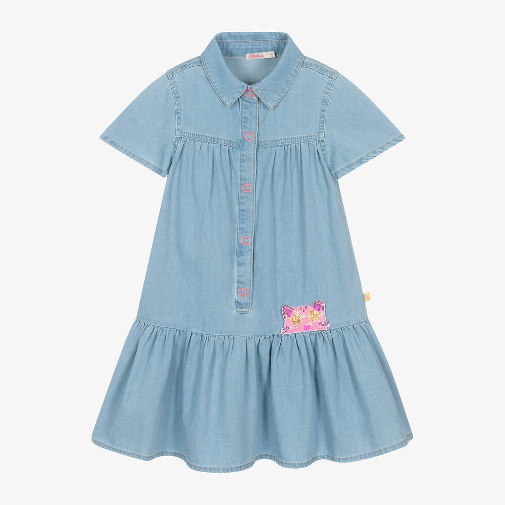 Girls denim dress top