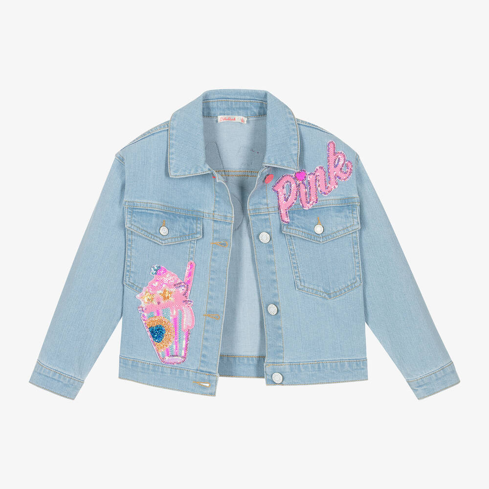 Billieblush-Girls Blue Denim Jacket | Childrensalon Outlet