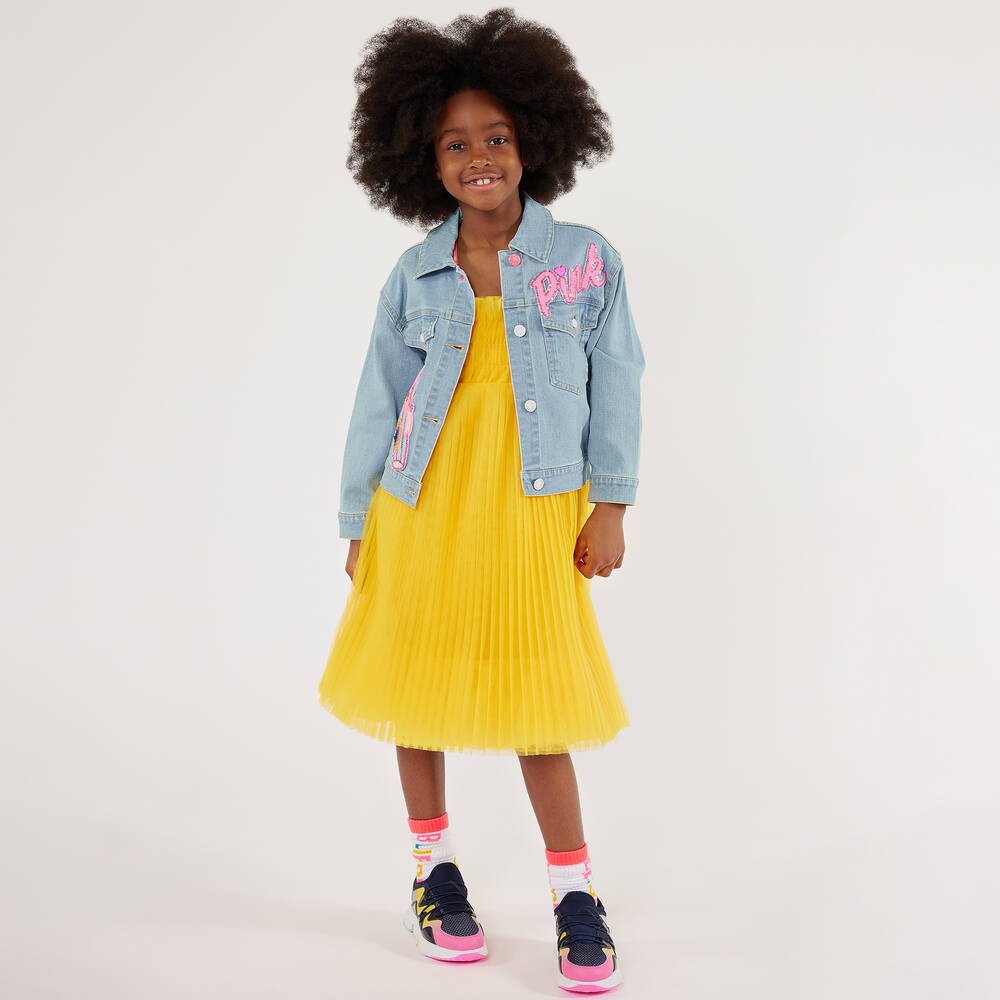 Billieblush-Girls Blue Denim Jacket | Childrensalon Outlet