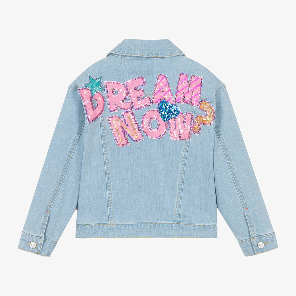 Billieblush-Girls Blue Denim Jacket | Childrensalon Outlet