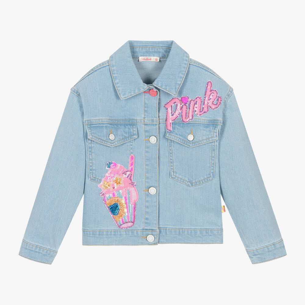 Billieblush-Girls Blue Denim Jacket | Childrensalon Outlet