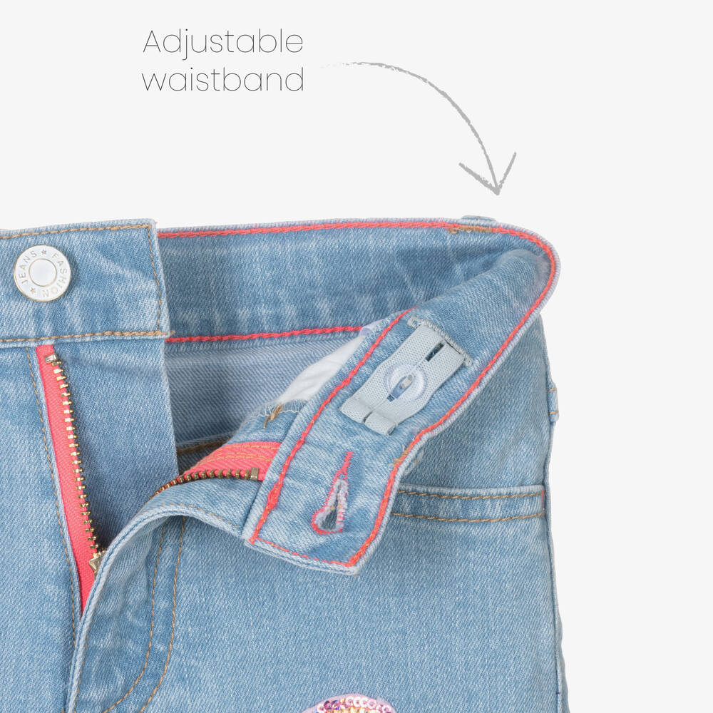 Billieblush-Girls Blue Denim Jeans | Childrensalon Outlet