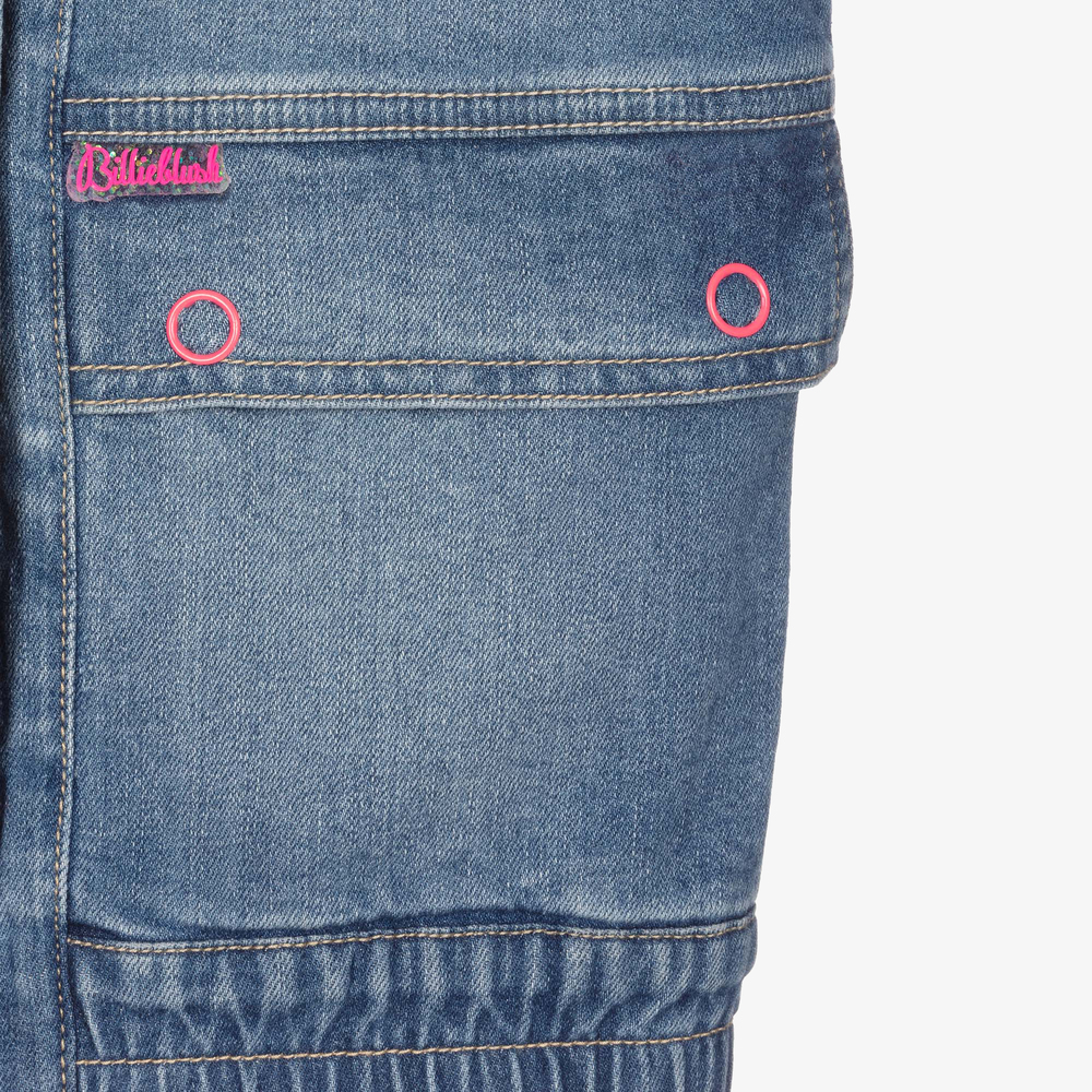 Billieblush-Голубой джинсовый жилет с солнцем для девочек | Childrensalon Outlet