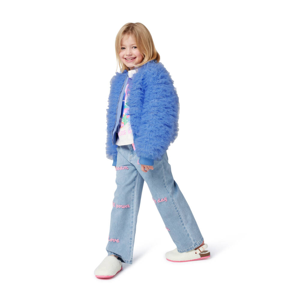 Billieblush-Джинсы с широкими штанинами и вышивкой для девочек | Childrensalon Outlet