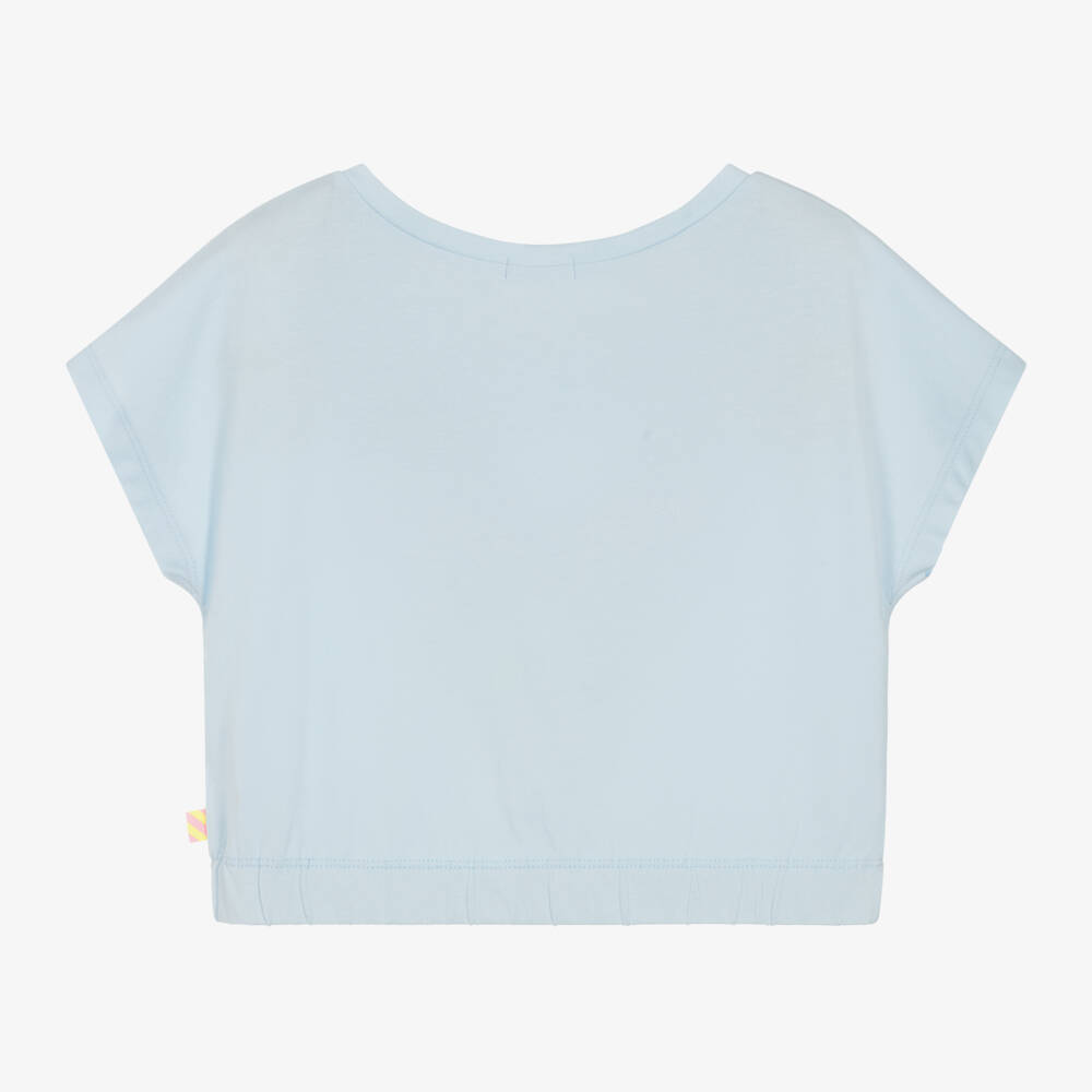 Billieblush-تيشيرت أزرق للبنات بنقشة قلب | Childrensalon Outlet
