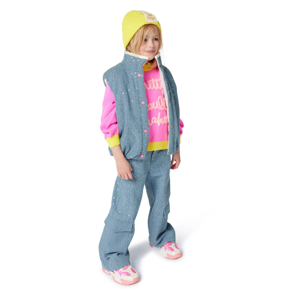 Billieblush-Блестящие синие джинсы для девочек | Childrensalon Outlet