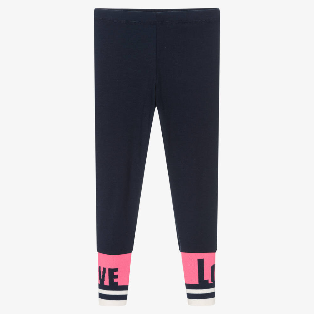 Billieblush - Girls Blue Jersey Leggings | Childrensalon