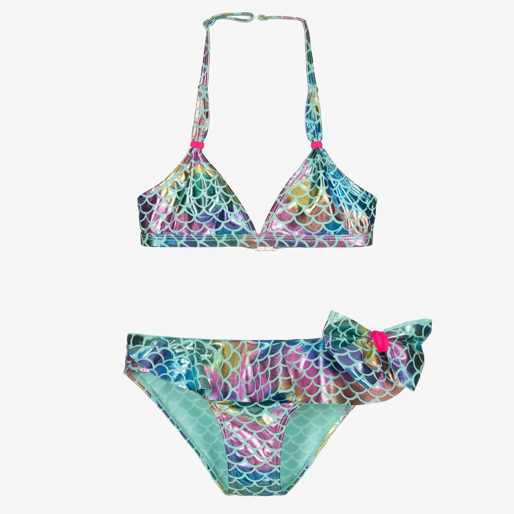 Billieblush - Girls Blue Mermaid Bikini | Childrensalon