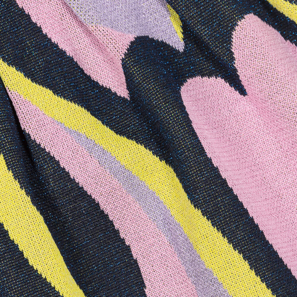 Billieblush-Girls Blue & Pink Glitter Knit Skirt | Childrensalon Outlet