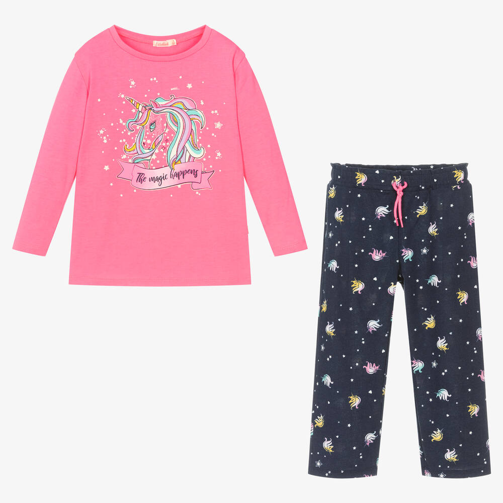 Billieblush-Розово-синяя пижама для девочек | Childrensalon Outlet