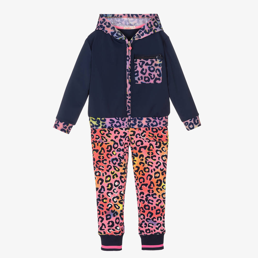 Pink and blue tracksuit sales