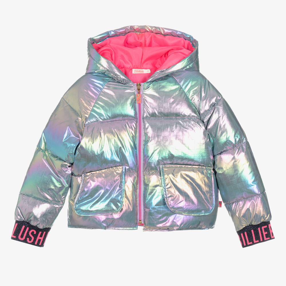 Billieblush-Girls Blue & Purple Iridescent Jacket | Childrensalon Outlet