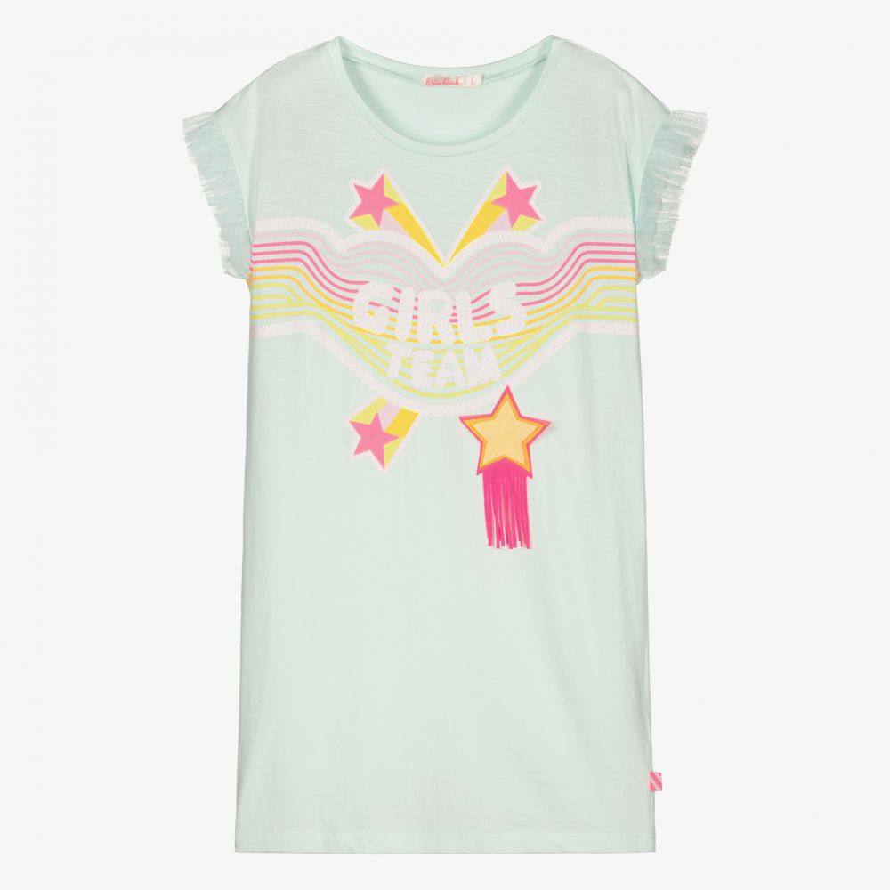 Billieblush-Girls Blue Stars Cotton Dress | Childrensalon Outlet