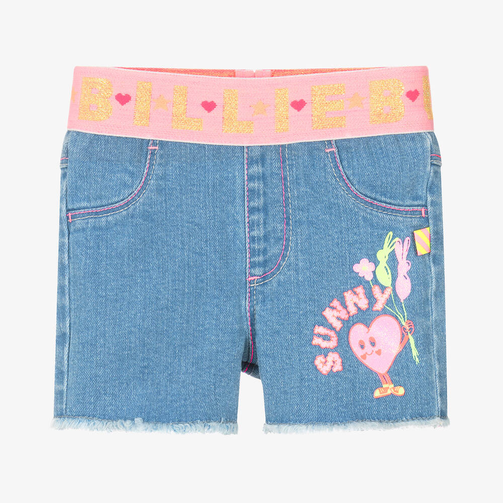 Girls stretch denim shorts shop