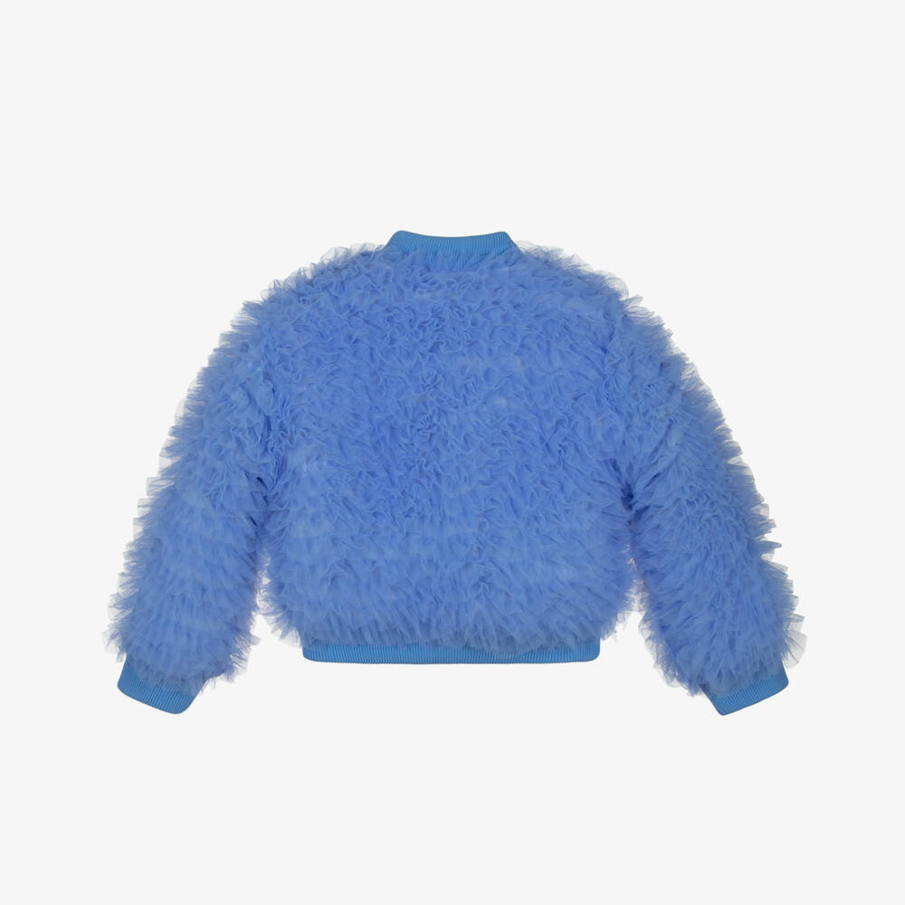 Billieblush-Жакет из синего тюля с рюшами для девочек | Childrensalon Outlet