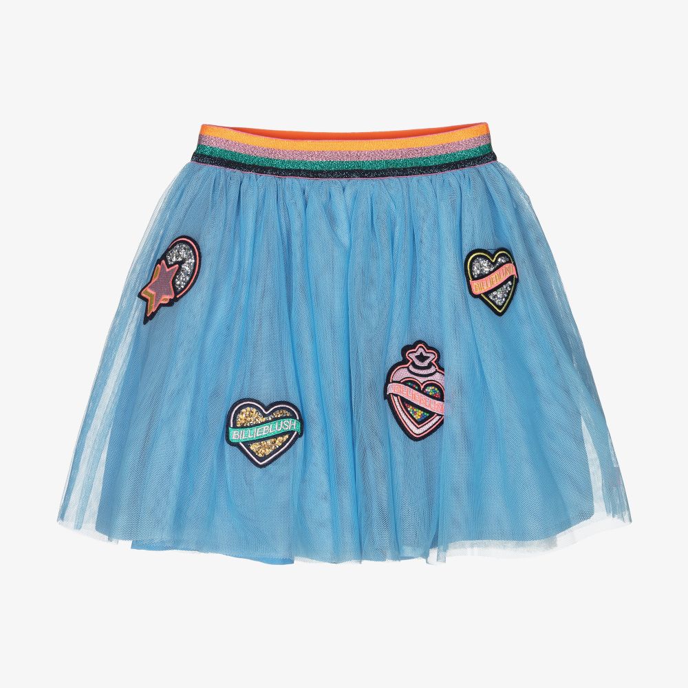 Billieblush - Girls Blue Tulle Skirt | Childrensalon