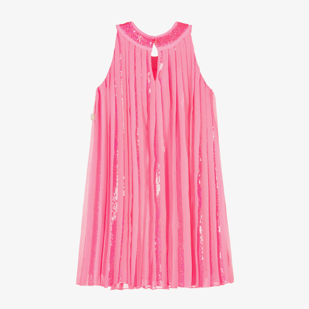 Billieblush-Girls Blush Chiffon Pleat Dress | Childrensalon Outlet