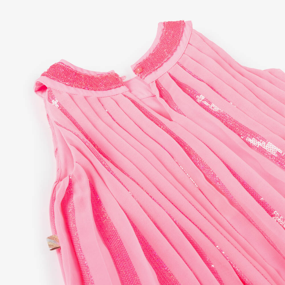 Billieblush-Girls Blush Chiffon Pleat Dress | Childrensalon Outlet